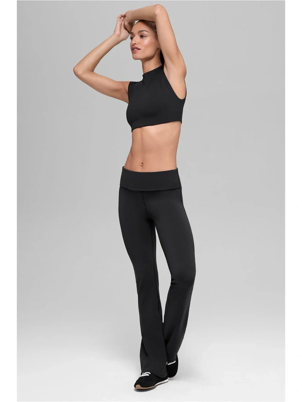 ALO Softsculpt Foldover Flare Legging Black Small